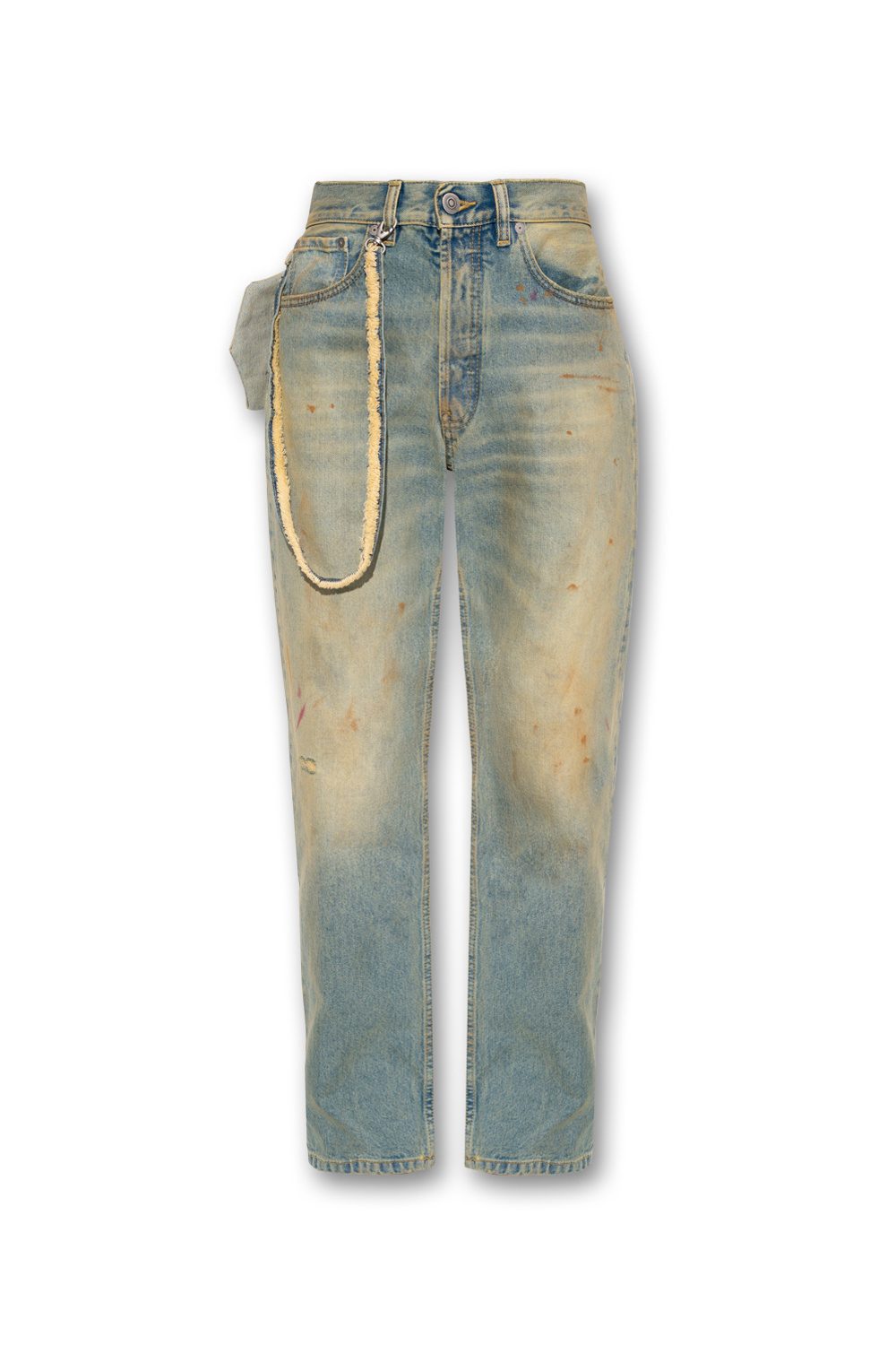 Blue Jeans with vintage - effect Maison Margiela - IetpShops GQ